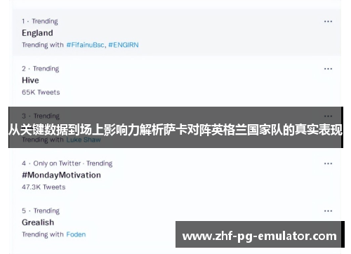 从关键数据到场上影响力解析萨卡对阵英格兰国家队的真实表现